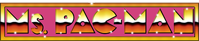 Ms. Pac-Man logo for GameBoy